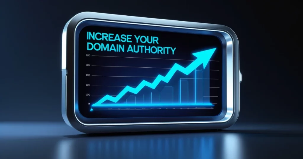 What Is Domain Authority and How Can You Improve It? 3 Graph showing increase in Domain Authority with upward trend