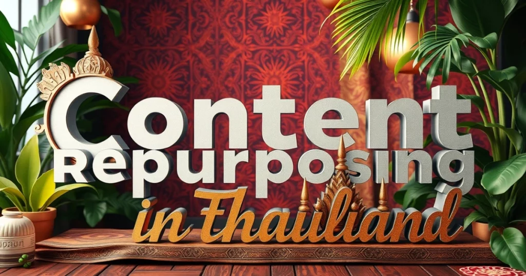 Repurposing Content for Maximum ROI: How to Extend the Life of Your Marketing Assets 6 Localised approach to content repurposing in Thailand